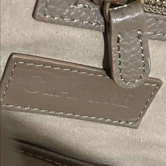 Chic Taupe Leather Tote Bag EUC ❤️❤️❤️ - Picture 8 of 12